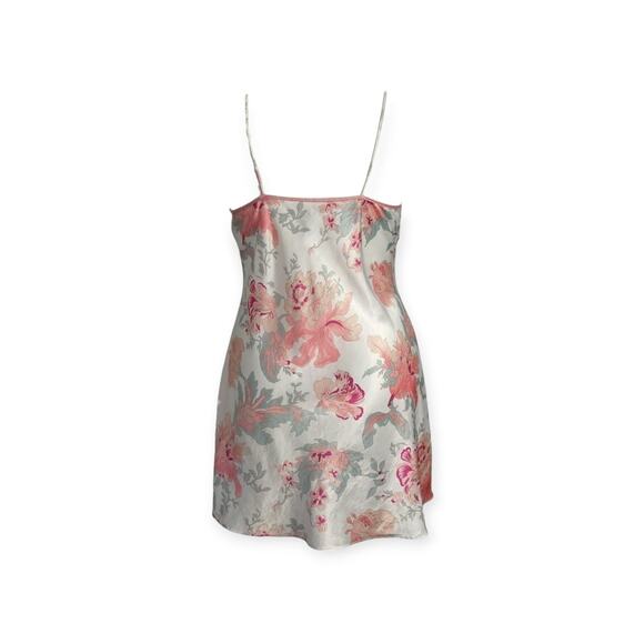 Peach Cattleya Orchid Valmode Slip Dress Negligee - Picture 4 of 12